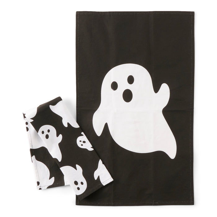 Ens. de torchons à thématique de fantôme HomeStyles, 15 po x 24 po – emb de 2