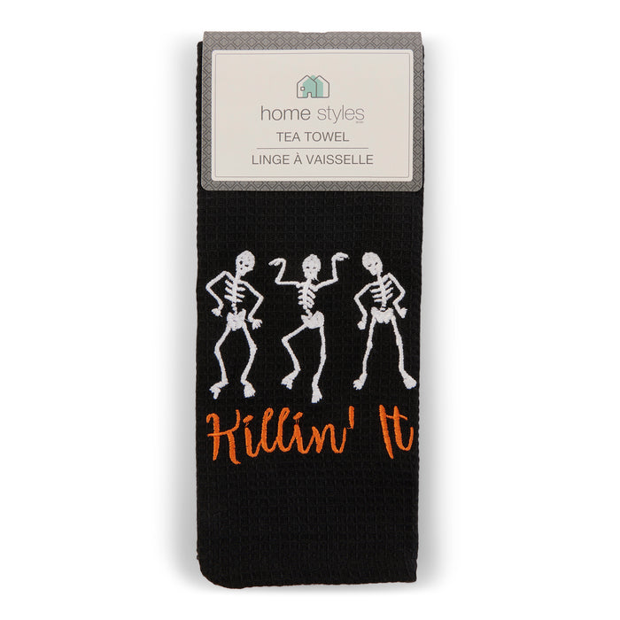 HomeStyles Novelty Embroidered Tea Towel, 15-in x 24-in.
