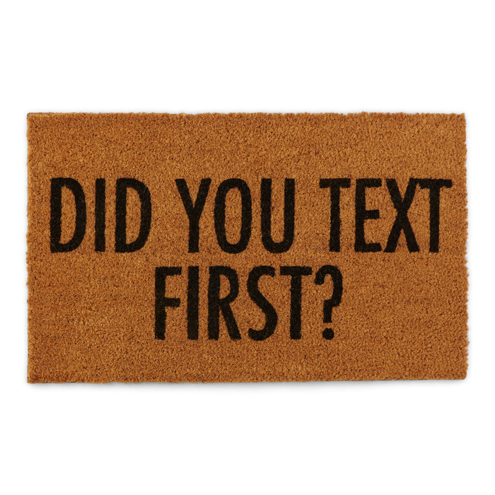 Funny Welcome Coir Mat, English, 18-in x 30-in.
