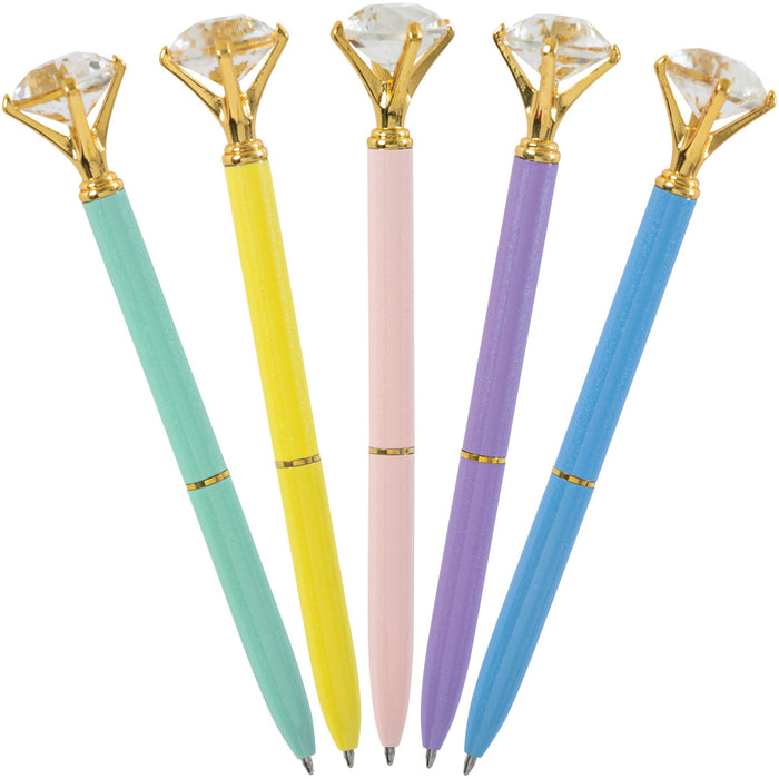 Stylo avec embout à gros diamant, assortiment
