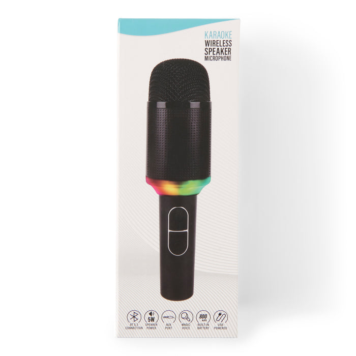 Karaoke Microphone with Speaker, 2.4-in x 2.4-in x 8.5-in.