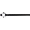 Tringle à rideaux réglable HomeStyles, noir - 28 po à 48 po