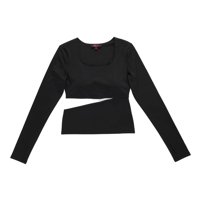 Haut à manches longues avec soutien-gorge intégré ACX Active pour femmes