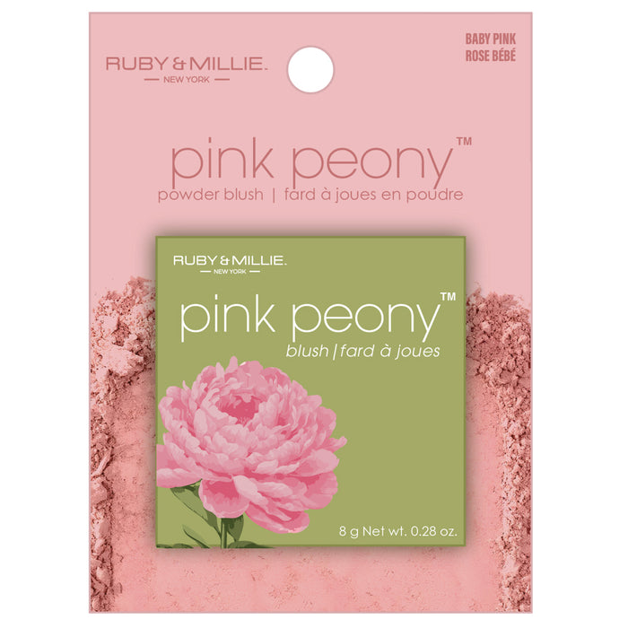 Ruby & Millie Pink Peony Powder Blush, Baby Pink