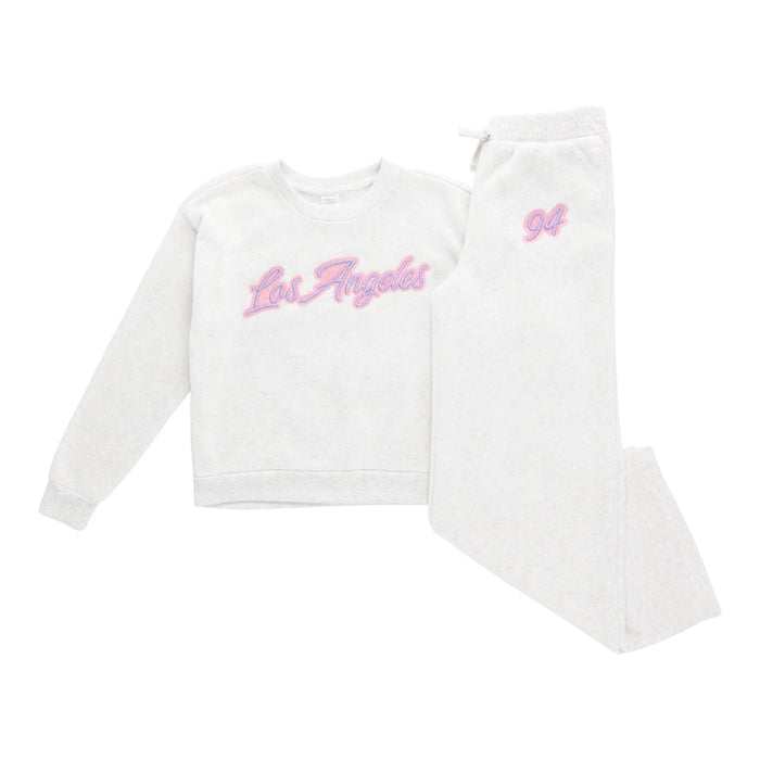 Girls' Long Sleeve Fleece Top and Joggers Set, 2-Piece