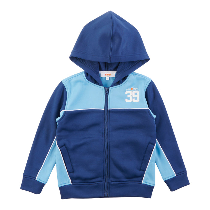 MONKEY BARS Toddler Boys' Varsity Fleece Zip-Up Hoodie