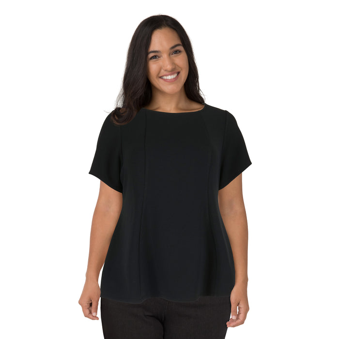 lily morgan Women's Plus Cap Sleeve Peplum Top