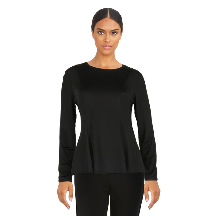 lily morgan Women's Solid Peplum Top