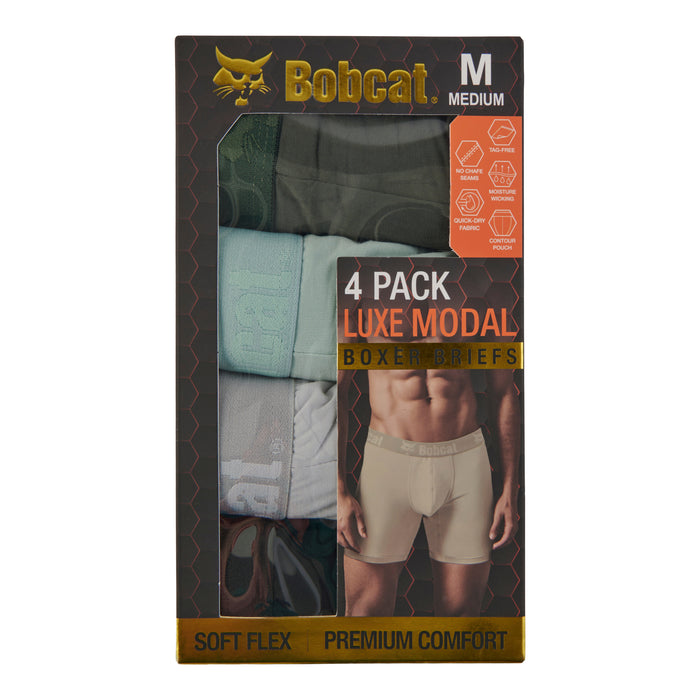 Bobcat Men's Modal Boxer Briefs, 4-Pack