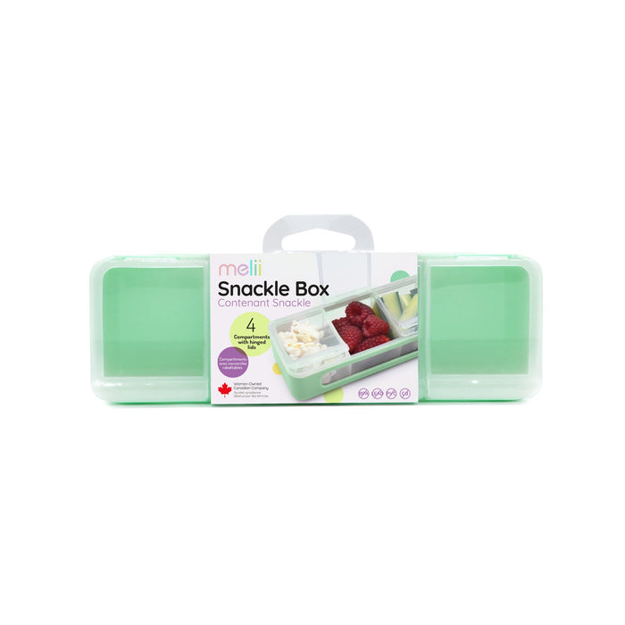 4 Compartment Snackle Box, 8-in x 2.7-in x 2.6-in.