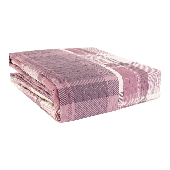 Reversible Printed Quilt Set, Double, 3 Piece