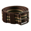 Men's Striped Canvas Belt