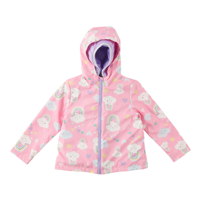MONKEY BARS Toddler Girls' Printed Hooded 3-in-1 Raincoat
