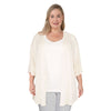 Cardigan festonné lily morgan taille plus pour femmes