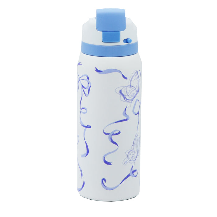 Printed Stainless Steel Water Bottle, 32-oz.