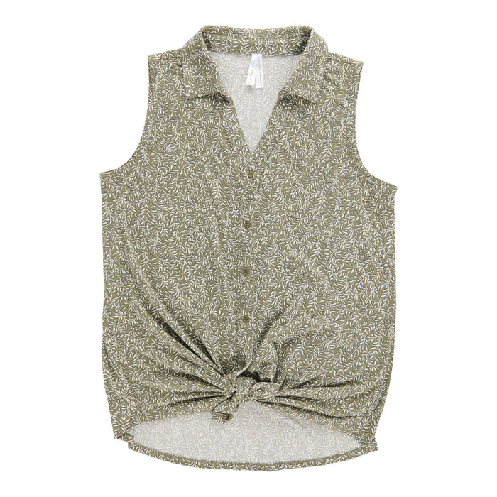 Women's Printed Collared Camisole