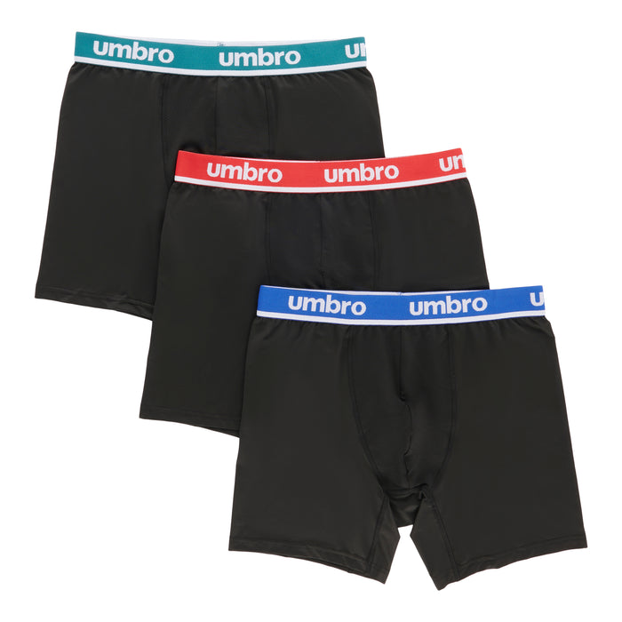 Umbro Men's Performance Boxer Briefs, 3-Pack