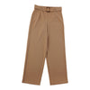 Women's Belted High-Rise Wide-Leg Crepe Pants