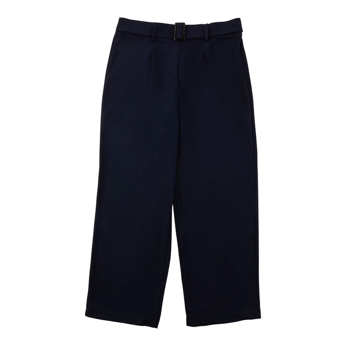 Women's Plus Belted High-Rise Wide-Leg Crepe Pants