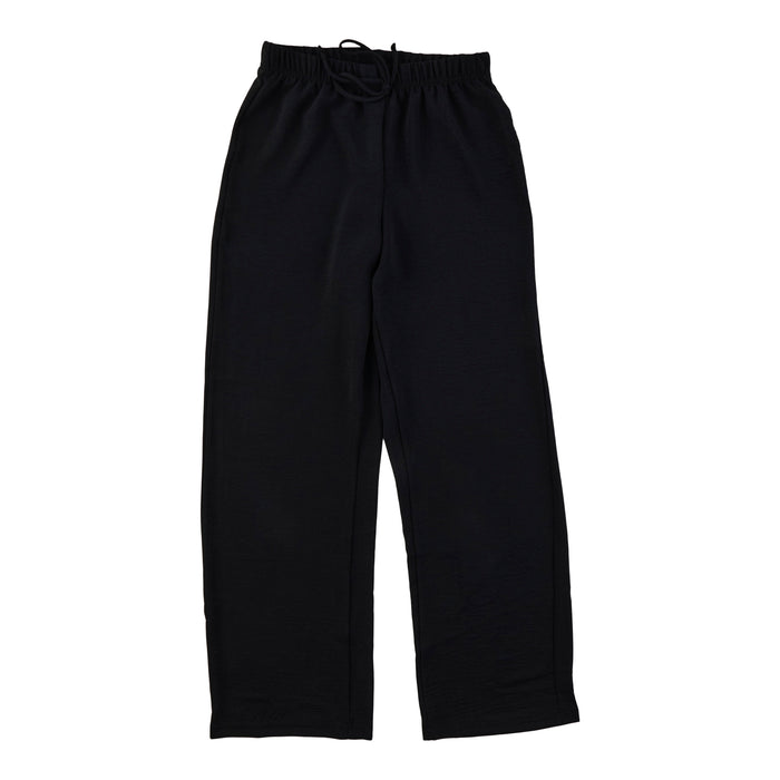 Pantalon aéré à enfiler à jambe large pour femmes
