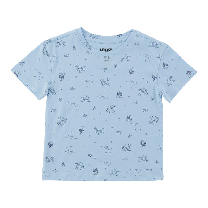 T-shirt imprimé à manches courtes Inspiration automnale MONKEY BARS pour toutes-petites