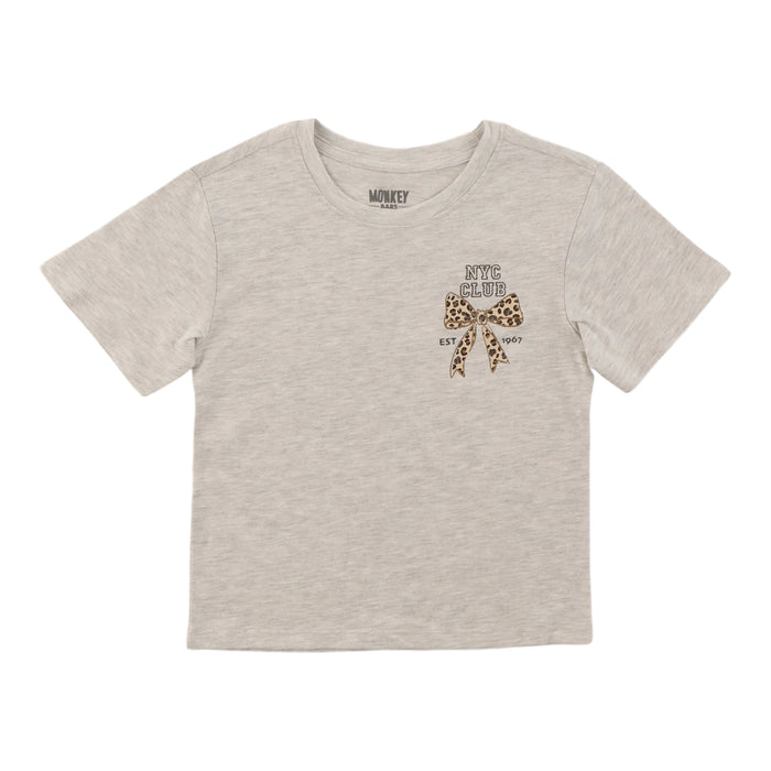 T-shirt imprimé à manches courtes avec emblême Inspiration automnale MONKEY BARS pour toutes-petites