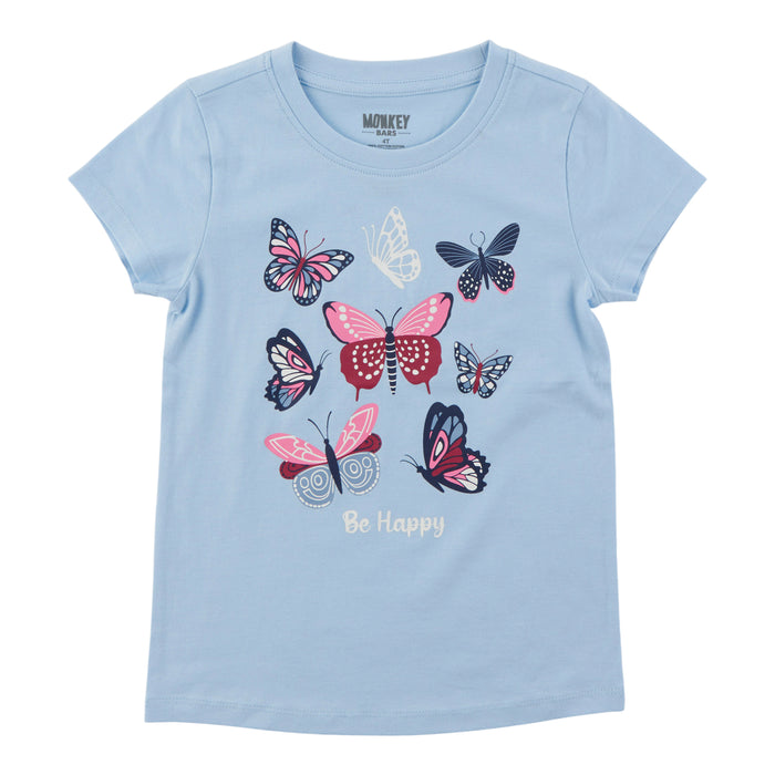 MONKEY BARS Toddler Girls' Autumn Flair Printed Short Sleeve T-Shirt