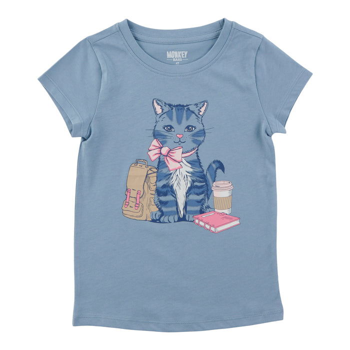 MONKEY BARS Toddler Girls' Autumn Flair Printed Short Sleeve T-Shirt