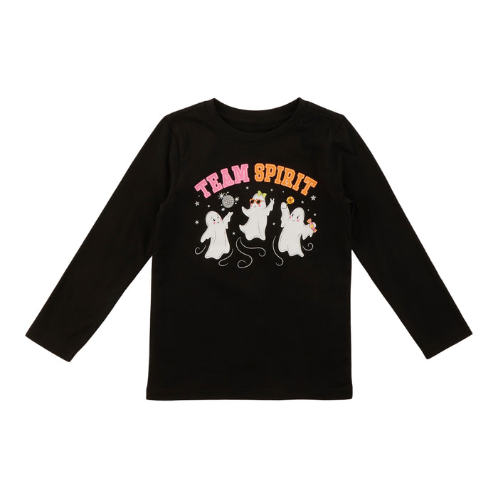 T-shirt imprimé à manches longues de fantaisie pour toutes-petites