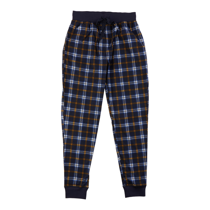 Pantalon de pyjama étroit imprimé en tissu micropolaire Mountain Ridge pour hommes