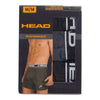 Head Men's Performance Boxer Briefs, 3-Pack