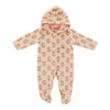 Infant Girls' Long Sleeve Hooded Plush Sleeper, 0-9 Month