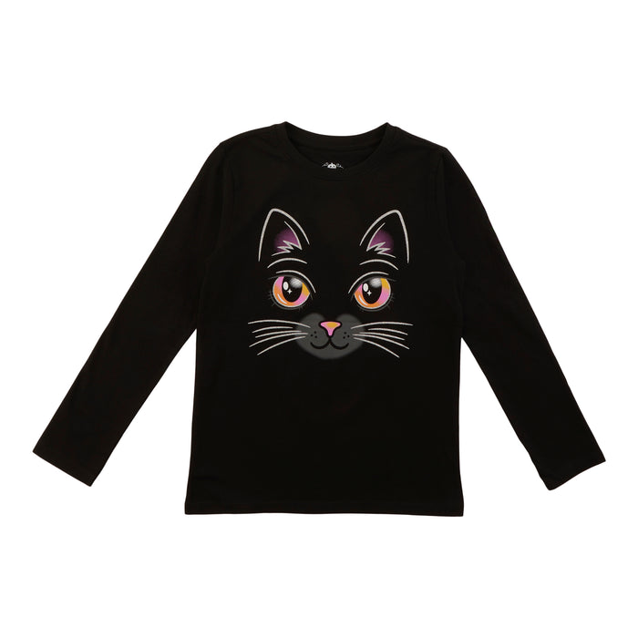 Girls' Novelty Printed Long Sleeve T-Shirt