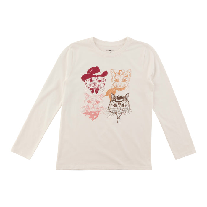 T-shirt imprimé à manches longues Inspiration automnale BELLA & BIRDIE pour filles