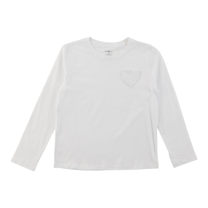 T-shirt à manches longues avec poche en forme de cœur Inspiration automnale BELLA & BIRDIE pour filles