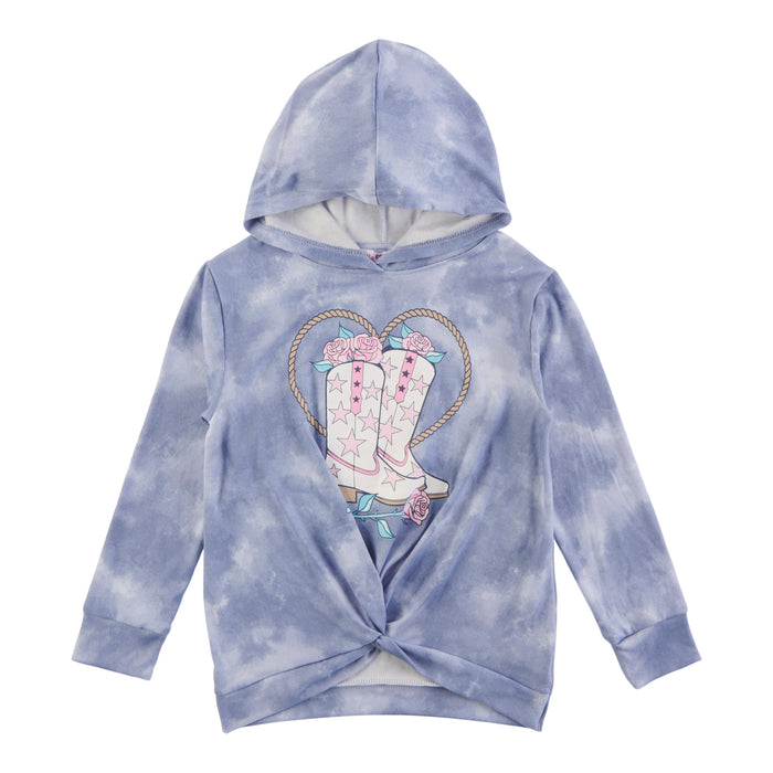 BELLA & BIRDIE Girls' Autumn Flair Hacchi Printed Long Sleeve Top