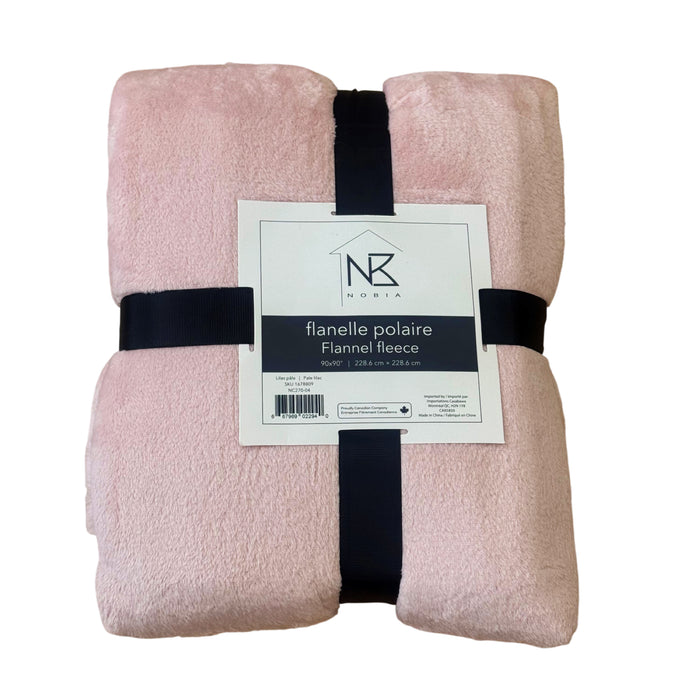 Flannel Fleece Blanket, 90-in x 90-in.