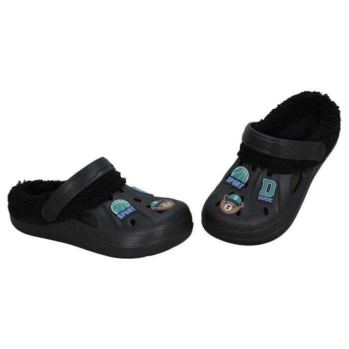 Boys' Lined Clogs
