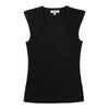 mySTYLE Women's V-Neck Ribbed Tank Top