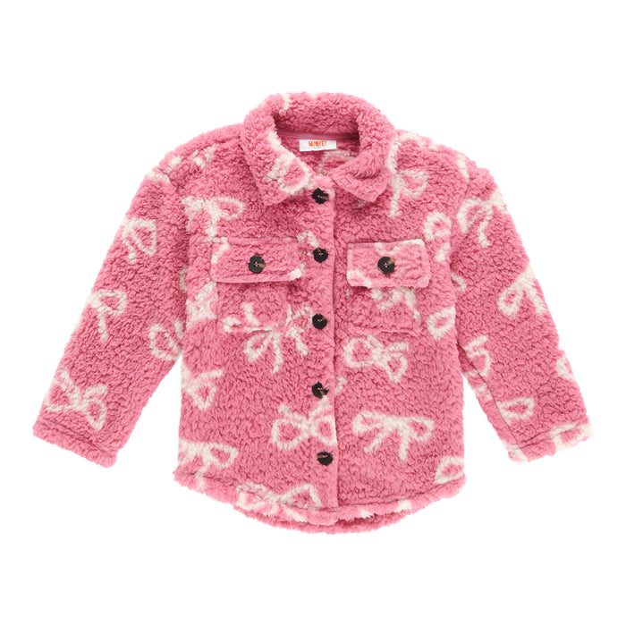MONKEY BARS Toddler Girls' Autumn Flair Sherpa Shacket