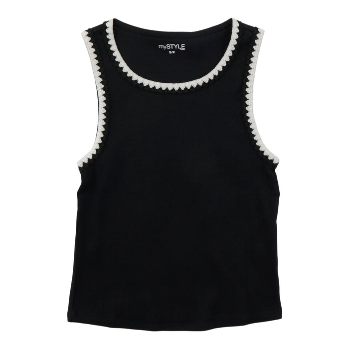 mySTYLE Women's Tank Top with Trim