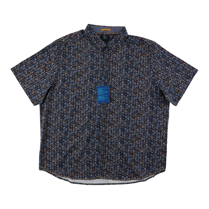 Big Guy Textured Short Sleeve Button-Up Shirt, Assorted