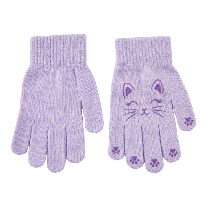 Girls' Screen Print Mini Gloves, 1-Pack