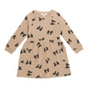 MONKEY BARS Toddler Girls' Autumn Flair Printed Long Sleeve Fleece Dress