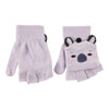 Girls' Novelty Printed Convertible Mittens