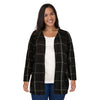Cardigan carreauté taille Plus lily morgan pour femmes