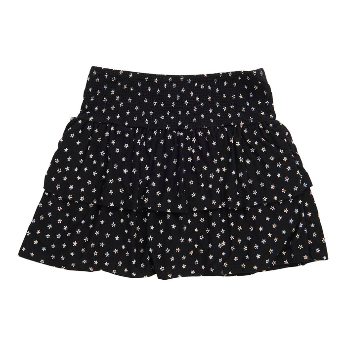 Jupe-short imprimée à 2 niveaux Inspiration automnale BELLA & BIRDIE pour filles
