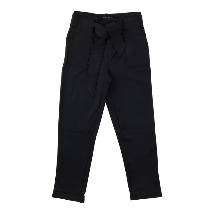 Pantalon taille haute noué à l’avant pour femmes