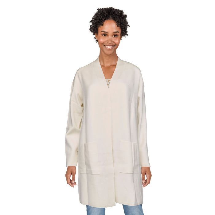 lily morgan Women's Open Front Long Knit Cardigan Coat