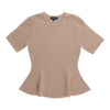 lily morgan Women's Short Sleeve Peplum Sweater